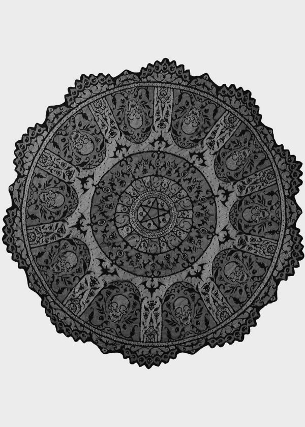 Killstar Asra Lace Tischtuch Schwarz Online-Verkauf – Bild 2