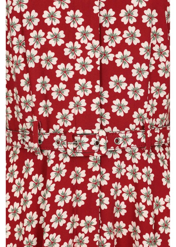 Banned Elodie Blossom 40 s Kleid Rot Im Angebot – Bild 3