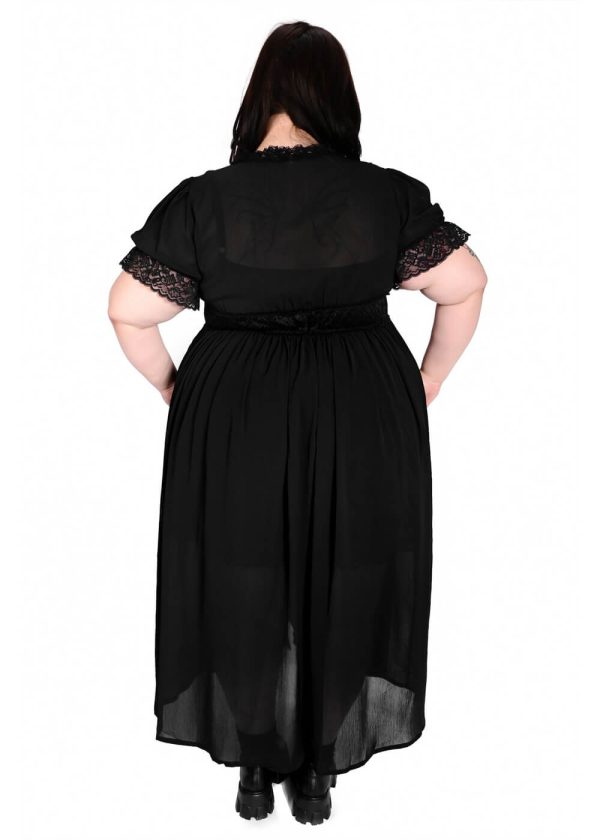 Foxblood Rosy Mesh Chiffon Schwarz Jetzt online – Bild 5