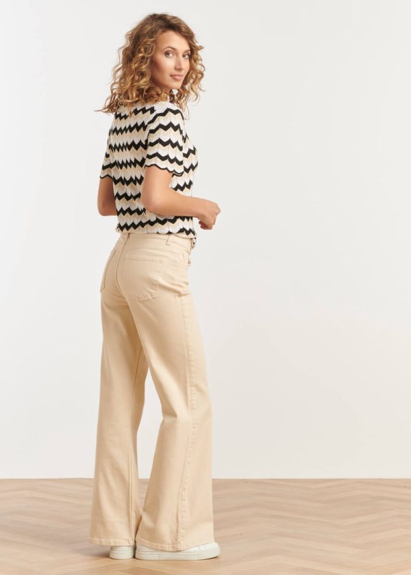 Smashed Lemon Hypnotizing Gestrickter Top Sand Schwarz Jetzt online – Bild 5