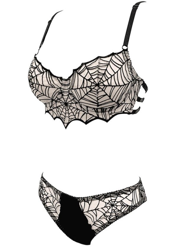 Videnoir Spiderweb Schlüpfer Nude Schwarz Verkauf – Bild 4
