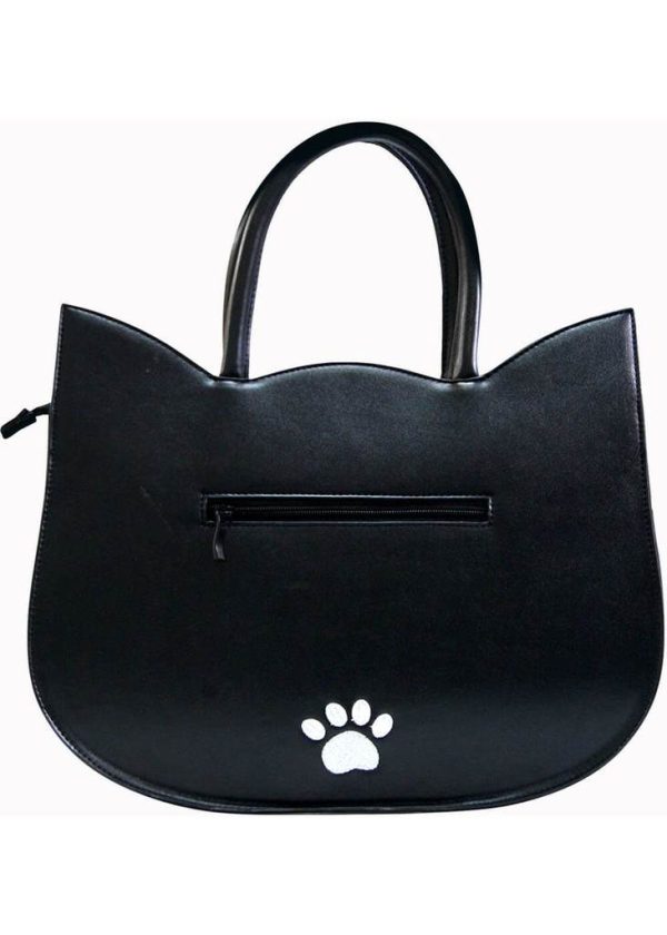 Banned Cat in the Bag Schultertasche Schwarz Im Angebot – Bild 2