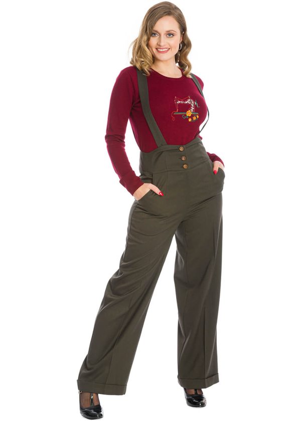 Banned Her Favorites 40 s Hose Grün Schn?ppchen