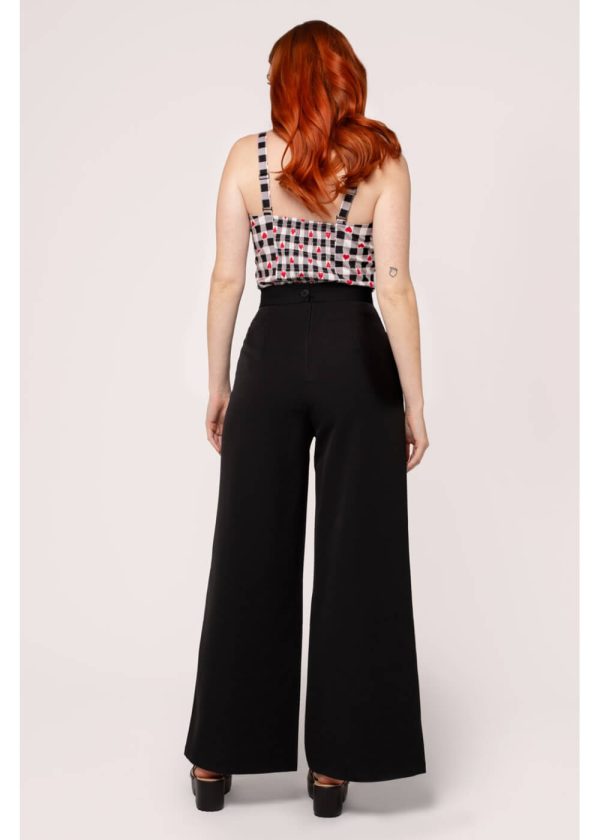 Hell Bunny Carlie 40 s Swing Hose Schwarz Online – Bild 3