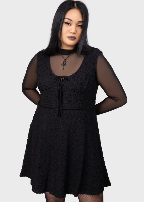 Killstar Enchanted Fang Spider Kleid Schwarz Rabatt – Bild 3