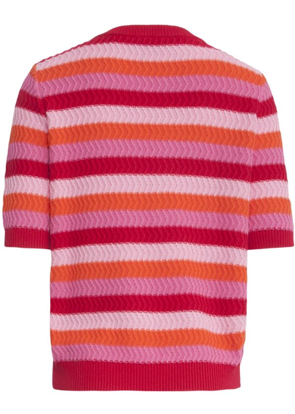 Smashed Lemon Sunday Funday Gestrickter Top Rot Multi Online – Bild 3