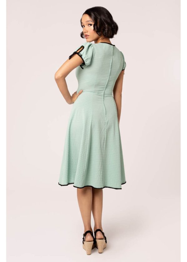 Hell Bunny Casey 40 s Swing Kleid Minze Mode – Bild 5