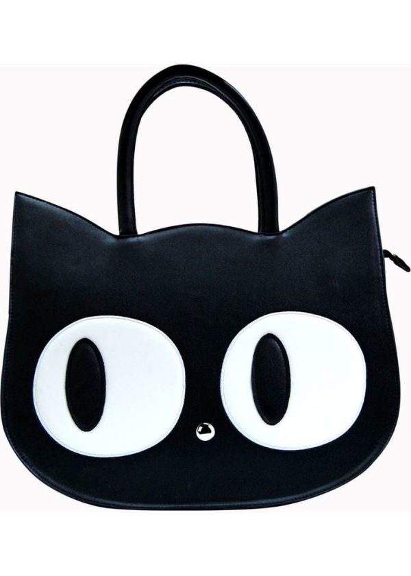 Banned Cat in the Bag Schultertasche Schwarz Im Angebot