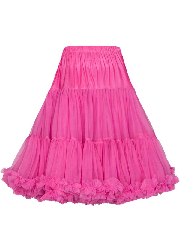 Banned 50 s Petticoat Lang Knallrosa Im Angebot