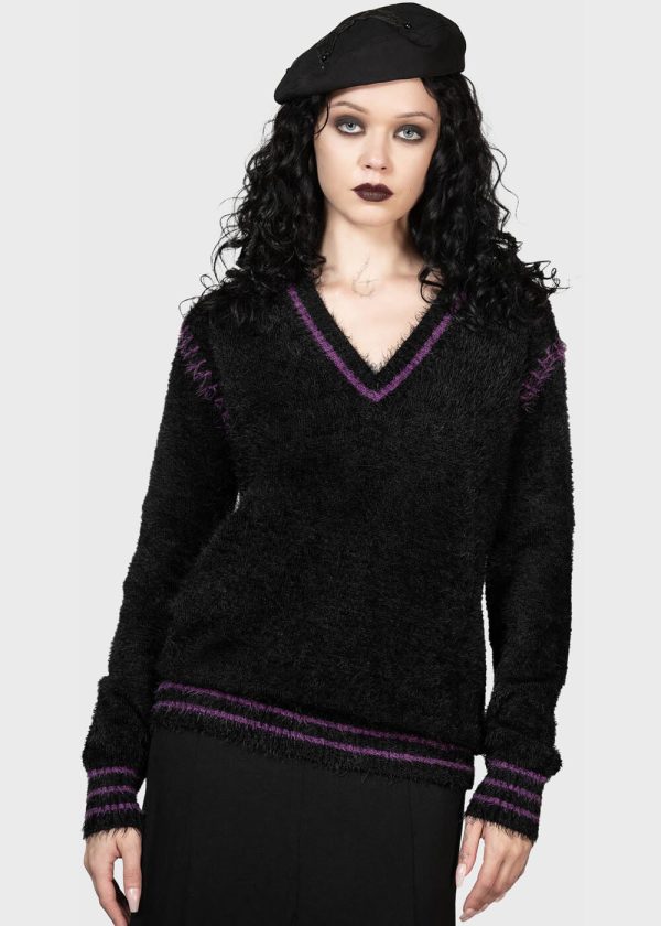 Killstar Emiliana Pullover Schwarz Online
