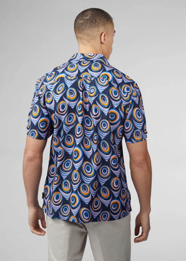 Ben Sherman Psychadelic Shirt Lila Im Angebot – Bild 5