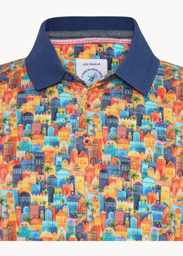 A Fish Named Fred Town Polo in Multi Mode – Bild 3