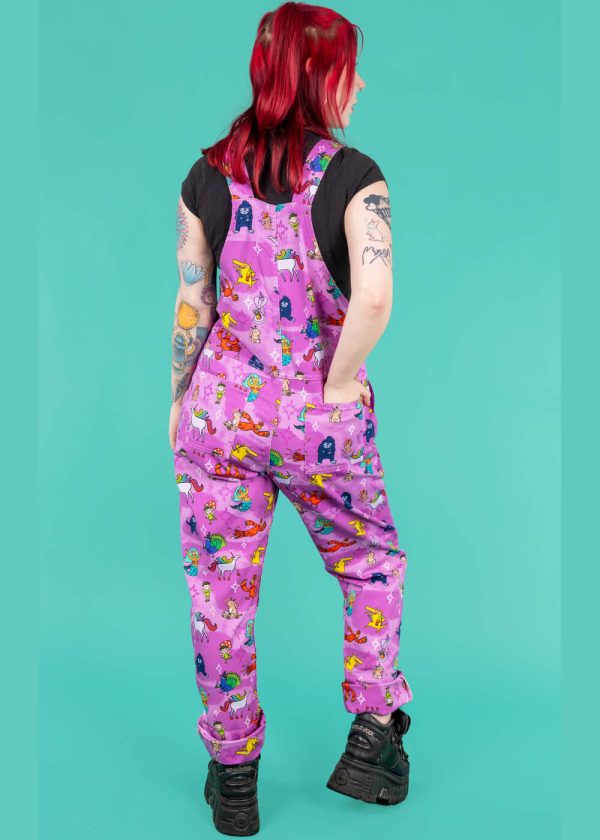 Run & Fly Happiness Enchanters Word Spells 70 s Latzhose Rosa Im Angebot – Bild 5