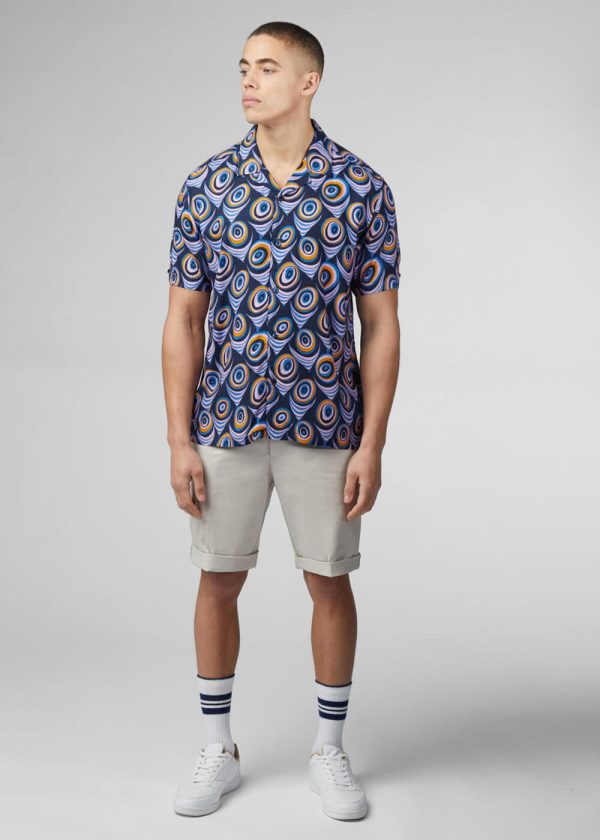 Ben Sherman Psychadelic Shirt Lila Im Angebot – Bild 4
