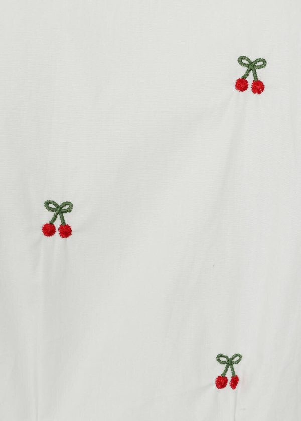 Banned Cherry Vibes Bluse Weiß Im Angebot – Bild 4