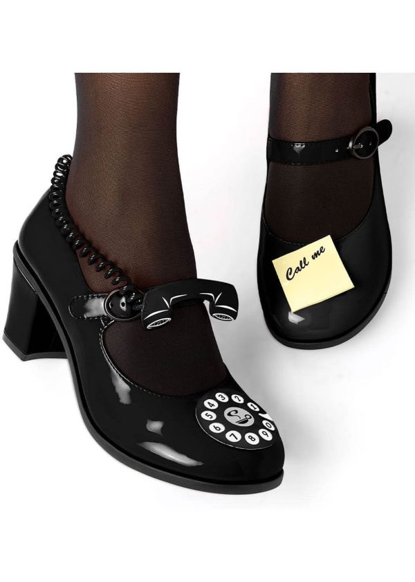 Hot Chocolate Design Call Me 50 s Pumps Schwarz Mode – Bild 5