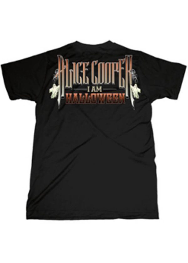 Band Shirts Alice Cooper I Am Halloween T-Shirt Schwarz Verkauf – Bild 2