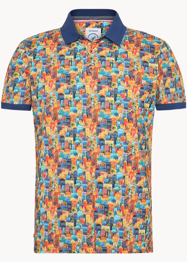 A Fish Named Fred Town Polo in Multi Mode