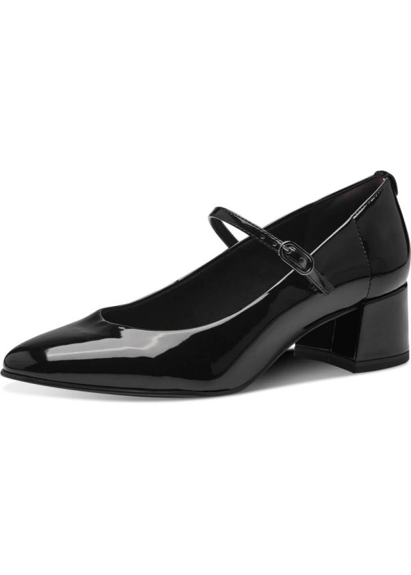 Tamaris Lisa Patent Vegan 60 s Pumps Schwarz Angebot