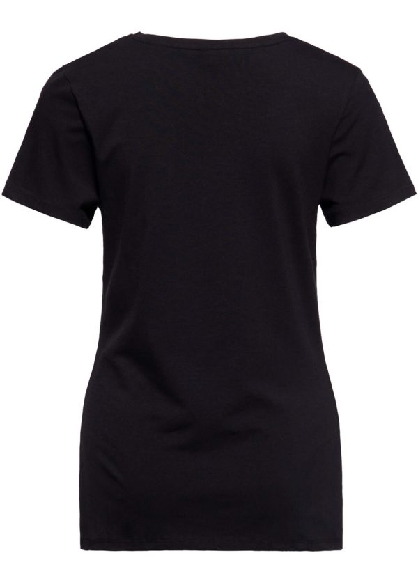 Queen Kerosin Girls Girls Girls Girly T-Shirt Schwarz Mode – Bild 3