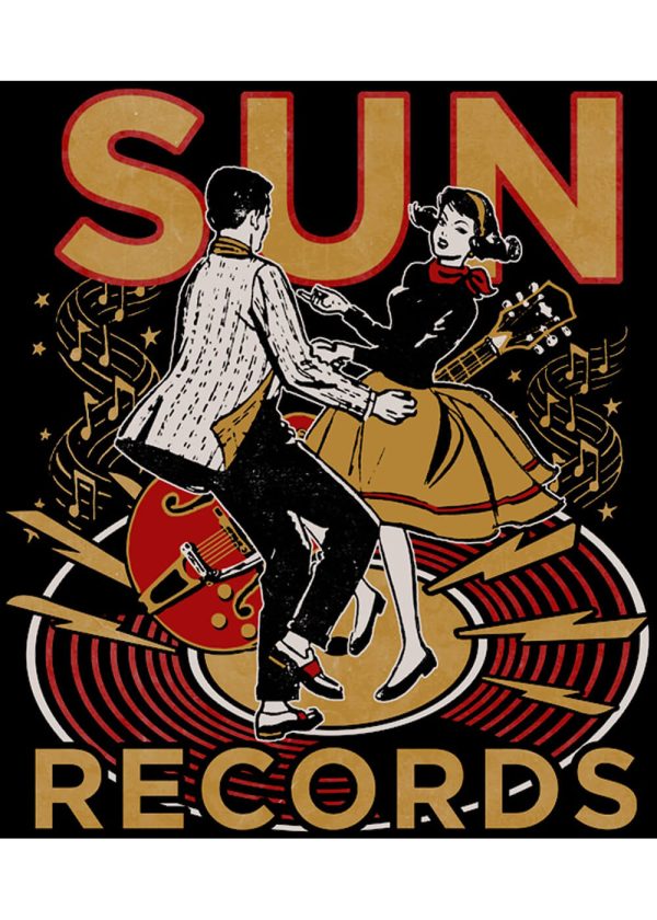 Steady Clothing Herren Sun Records Lindy Hop T-Shirt Schwarz Zu verkaufen – Bild 2