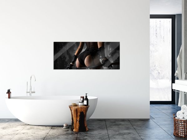 Frau Peitsche, Glasbild Panorama Im Angebot – Bild 4