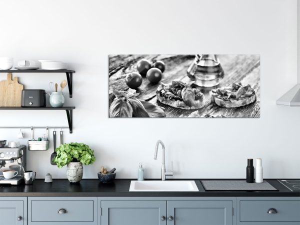 Italienische Bruschetta, Glasbild Panorama Online – Bild 3