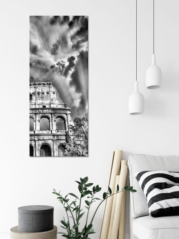 klassisches Colloseum in Rom, Glasbild Panorama Verkauf – Bild 3